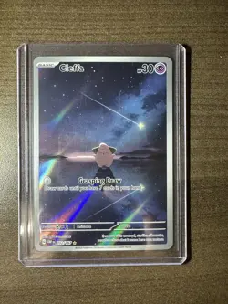 Pokemon TCG Cleffa Full Art Card 202/197 Obsidian Flames Illustration Rare M/Nm - Image 1
