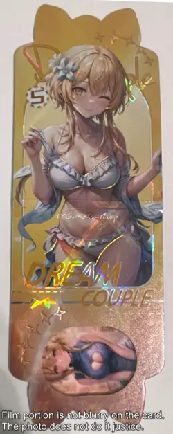 🔥 *DMG* Lumine Genshin Impact Dream Couple 5 Goddess Story Anime Film Fold Card - Image 1