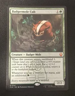 MTG Badgermole Cub 0167 + Avatar Lot TLA Magic the Gathering - Image 1