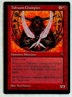 Talruum Champion - Visions Edition - 1997 - Magic The Gathering - Image 1