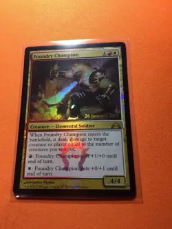 MTG Magic The Gathering Foundry Champion LP Foil Rare Prerelease Promo Boros - Image 1