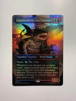Captain Howler, Sea Scourge (Borderless) 361 MTG Aetherdrift Foil - Image 1