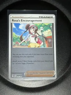 Rosa's Encouragement 084/088 uncommon Reverse Holo Perfect Order Pokemon Card NM - Image 1