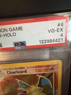 1999 Pokemon Base Set Charizard Holo PSA 4 VG-EX #4 – Rare Collectible Card - Image 3