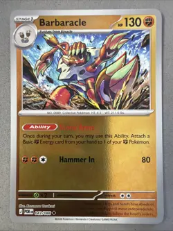 Pokemon TCG * Barbaracle 43/088 U REVERSE HOLO * Mega Evolution Perfect Order NM - Image 1