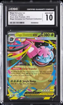 2025 MEGA VENUSAUR EX PREMIUM COLLECTION PROMO #013 POKEMON CGC 10 GEM MINT - Image 1