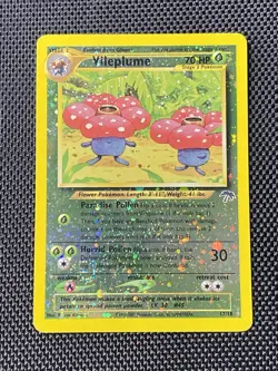 Vileplume ⭐ 17/18 Swirl Reverse Holo Southern Islands 2001 Pokemon LP - Image 1