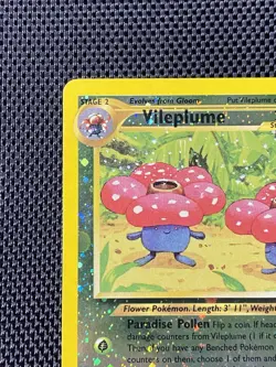 Vileplume ⭐ 17/18 Swirl Reverse Holo Southern Islands 2001 Pokemon LP - Image 3