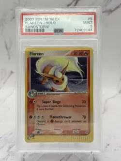 2003 Pokemon Ex Sandstorm Flareon Holo PSA 9 - Image 1