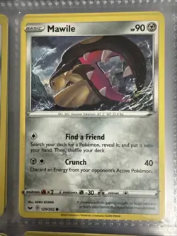 Pokemon TCG Sword and Shield Base Mawile 129/202 - Image 1