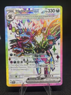 Pokemon TCG Hydreigon EX Full Art Ultra Rare Holo Surging Sparks 223/191 Mint - Image 1