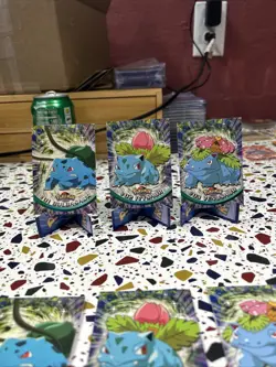 Bulbasaur Ivysaur Venasaur Evolution Line Topps Non Holo 1 2 3 - Image 1