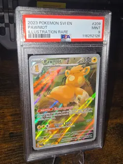 🔥2023 Pokemon SVI EN-Scarlet & Violet Pawmot Illustration Rare #209/198 PSA 9! - Image 1