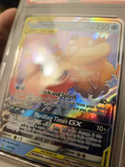 PSA 7 Slowpoke & Psyduck GX 35/236 SM Unified Minds Ultra Rare 2019 Pokemon TCG - Image 3