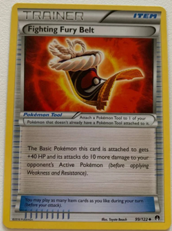 Pokemon Fighting Fury Belt 99/122 Breakpoint TCG - On sale! Free shipping! - Image 1