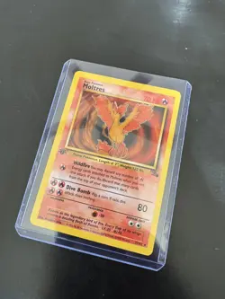 Moltres 27/62 Non Holo 1st Edition Pokemon Fossil HP - Image 3