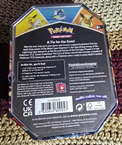Pokemon TCG Eevee Evolutions Tin Flareon V SEALED 2021 - Image 4