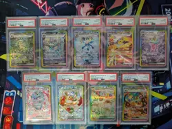 Pokemon Eeveelution PSA 10 Set NO UMBREON Terastal Festival - Image 1
