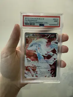 PSA 9 2013 Pokemon Reshiram RC22 Full Art Legendary Treasures Holo Ultra Rare - Image 1