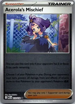 Acerola's Mischief 180/217 Uncommon ME: Ascended Heroes Pokemon Reverse Holo NM - Image 1
