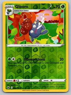 Gloom 002/159 Uncommon Crown Zenith Pokemon Reverse Holo Near Mint - Image 1
