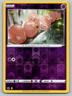 Exeggcute 057/159 Common Crown Zenith Pokemon Reverse Holo Near Mint - Image 1
