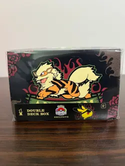 Pokemon Center Exclusive Worlds 25 Anaheim - Rockabilly Arcanine Double Deck Box - Image 1