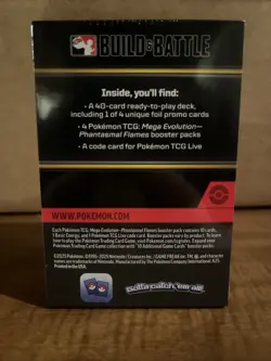 Pokemon Phantasmal Flames ME02 Build & Battle Box - Image 2