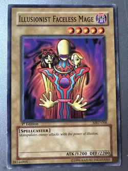 Yu-Gi-Oh! Illusionist Faceless Mage Metal Raiders MRD-068 1st Edition LP - Image 1