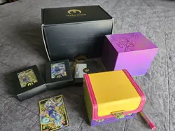 Mana Moon Amanda Lapalme Yugioh - Neon Maikos Regalia Deck Box + Sleeves * More - Image 1