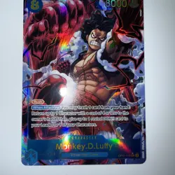 Monkey D. Luffy Alt Art OP11-118 SEC A Fist of Divine Speed ONE PIECE English - Image 3