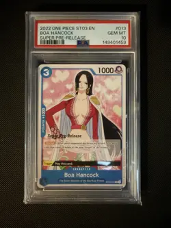 2022 One Piece SUPER PRE-RELEASE #013 BOA HANCOCK - PSA 10 - Image 1