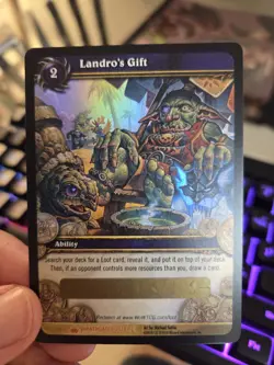 Landro's Gift Wrathgate Loot Code WoW TCG UNUSED Code Spectral Tiger Chance - Image 1