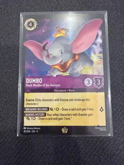 Disney Lorcana Dumbo Ninth Wonder 45/204 COLD FOIL Fabled Legendary - Image 1