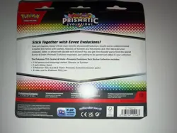 Pokemon TCG Prismatic Evolutions Tech Sticker Collection Leafeon NEW Sealed 3 PK - Image 2