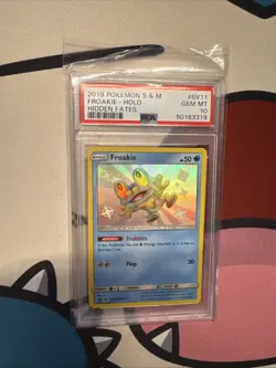2019 Pokemon SM Hidden Fates Froakie #SV11/SV94 PSA 10 GEM MINT - Image 1
