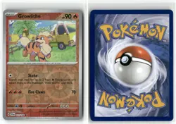 Growlithe 031 Reverse Holo Scarlet & Violet Pokemon Common Reverse Holo NM - Image 3