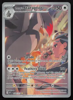 Larry's Staraptor 249/217 Illustration Rare Ascended Heroes Pokemon Holo NM - Image 1