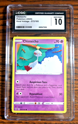 Chimecho Regular Common #072 - CGC GEM MINT 10 - Vivid Voltage - Pokemon TCG - Image 4