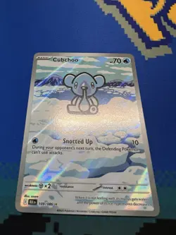 Pokemon TCG Cubchoo Illustration Rare Black Bolt 109/086 English Edition - Image 1