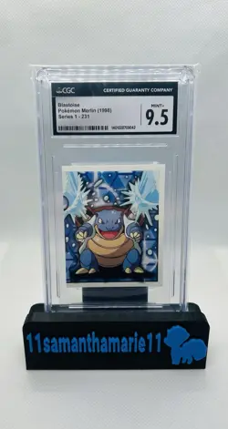 1998 Blastoise Pokemon Merlin Series 1 CGC 9.5 - Image 1