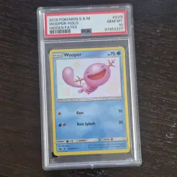 2019 pokemon tcg hidden fates shiny vault wooper sv9/sv94 holo psa 10 - Image 1