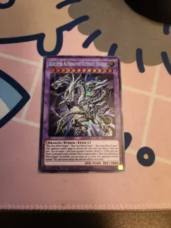 Blue-Eyes Alternative Ultimate Dragon Prismatic Secret Rare Card TN19-EN001 L/P - Image 1