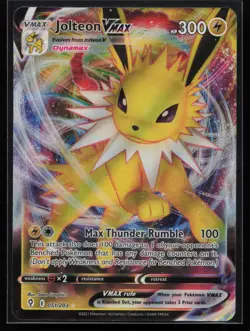 Jolteon VMAX 051/203 SWSH07: Evolving Skies Pokemon TCG Card - Image 1