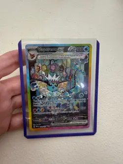 Vaporeon ex 149/131 SIR Prismatic Evolutions Pokemon Card NM - Image 3