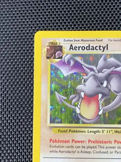 Aerodactyl 1/62 Fossil Holo Rare Pokemon Card MP Wizards 1999 MP/LP - Image 2