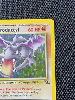 Aerodactyl 1/62 Fossil Holo Rare Pokemon Card MP Wizards 1999 MP/LP - Image 3