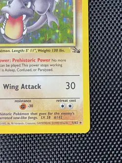 Aerodactyl 1/62 Fossil Holo Rare Pokemon Card MP Wizards 1999 MP/LP - Image 4