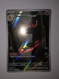 Pokemon Charmeleon 169/165 Scarlet & Violet 151 Rare Holo 100 HP Card English - Image 1