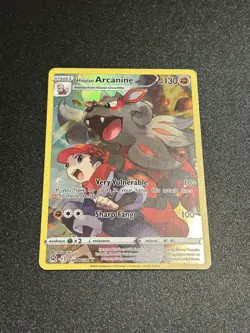 Pokemon TCG Hisuian Arcanine Holo Card Lost Origin Trainer Gallery TG08/TG30 - Image 1